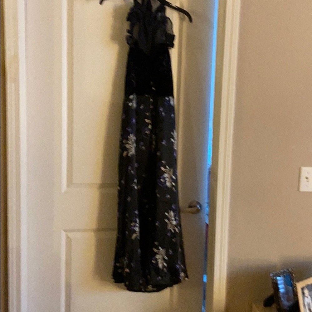 Rebecca Taylor silk and velvet dress